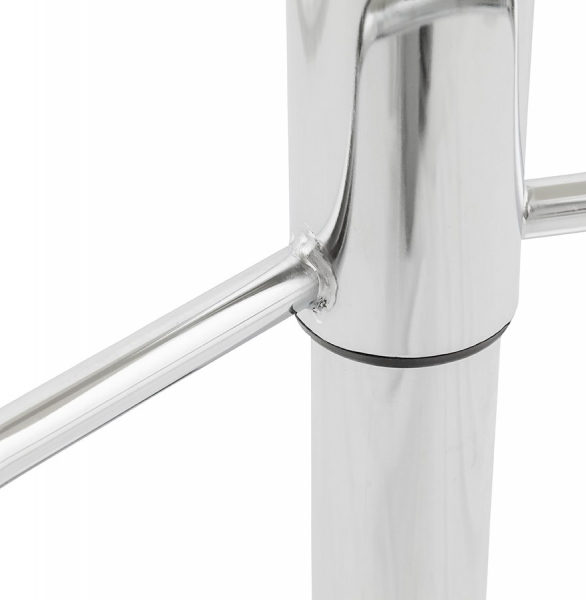Scaun bar negru piele ecologica Soho inaltime reglabila, picior metal crom, BS00010BL - Kokoon [14]