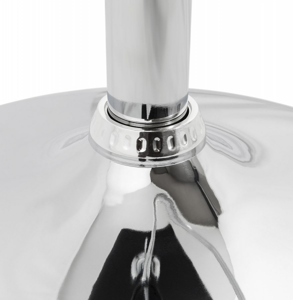 Scaun bar negru piele ecologica Soho inaltime reglabila, picior metal crom, BS00010BL - Kokoon [15]