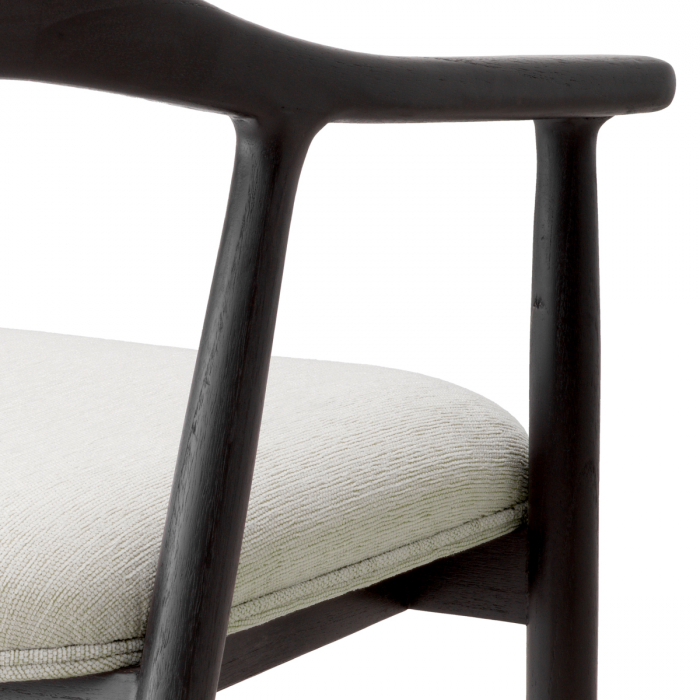   Scaun de dining Beale finisaj negru clasic sentier crem 118079 EICHHOLTZ [6]