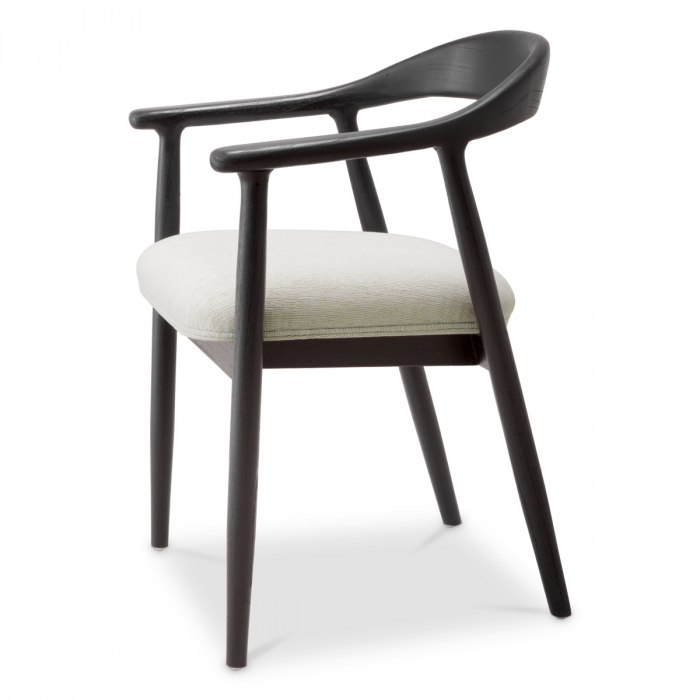   Scaun de dining Beale finisaj negru clasic sentier crem 118079 EICHHOLTZ [4]
