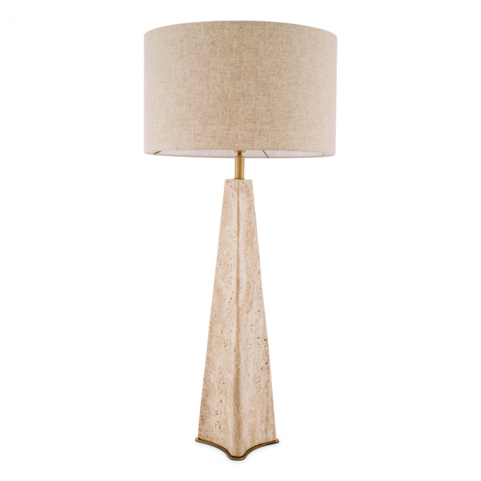   Lampa de masă Benson din travertin cu abajur 116917 EICHHOLTZ [3]