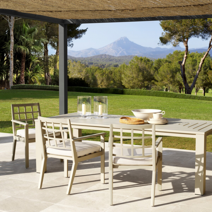   Scaun de dining exterior Cap-Ferrat pânză sunbrella nisip 113739 EICHHOLTZ [2]