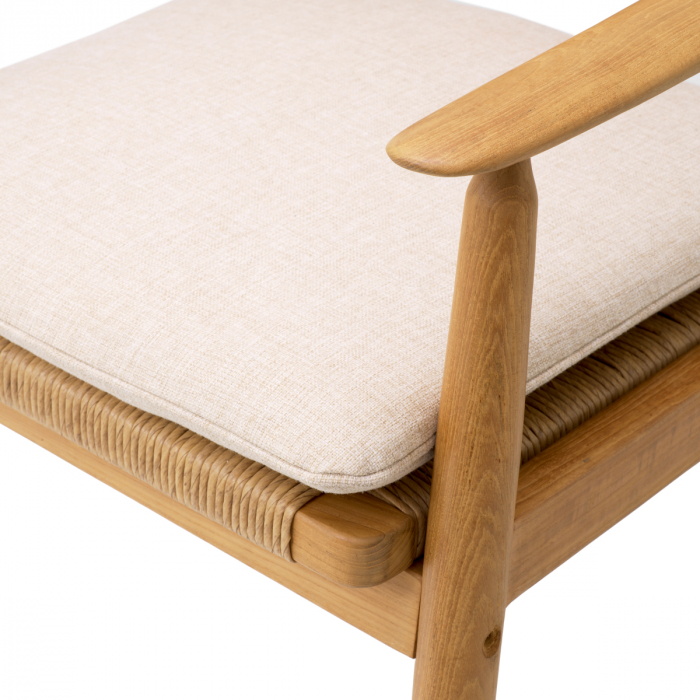   Scaun de dining exterior Coral Bay din tec natural, rattan fals, set de 2 117386 EICHHOLTZ [7]