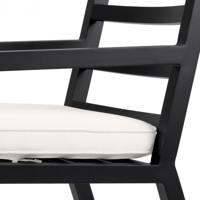   Scaun de dining exterior Delta din pânză sunbrella neagră 115003 EICHHOLTZ [6]