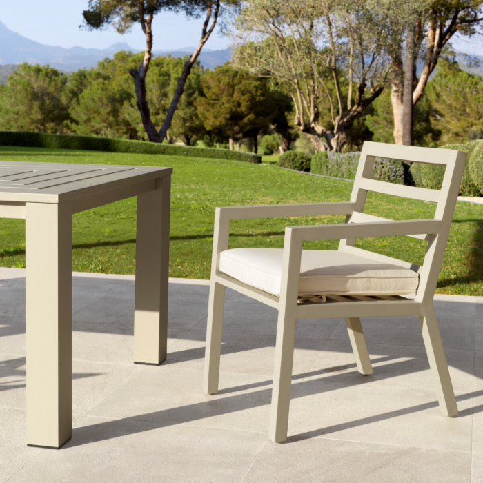   Scaun de dining exterior Delta din pânză Sunbrella sand 113654 EICHHOLTZ [2]