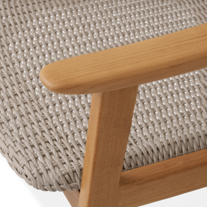   Scaun de dining exterior Honolulu din tec natural cu rattan artificial 117413 EICHHOLTZ [6]