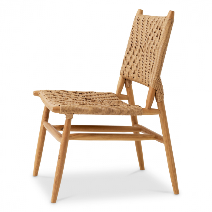   Scaun de dining exterior Laroc din tec natural, rattan fals, set de 2 117385 EICHHOLTZ [6]