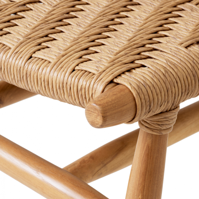   Scaun de dining exterior Laroc din tec natural, rattan fals, set de 2 117385 EICHHOLTZ [8]