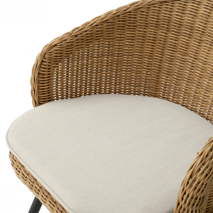   Scaun de dining exterior Nolan viola nisip rattan artificial 119555 EICHHOLTZ [6]
