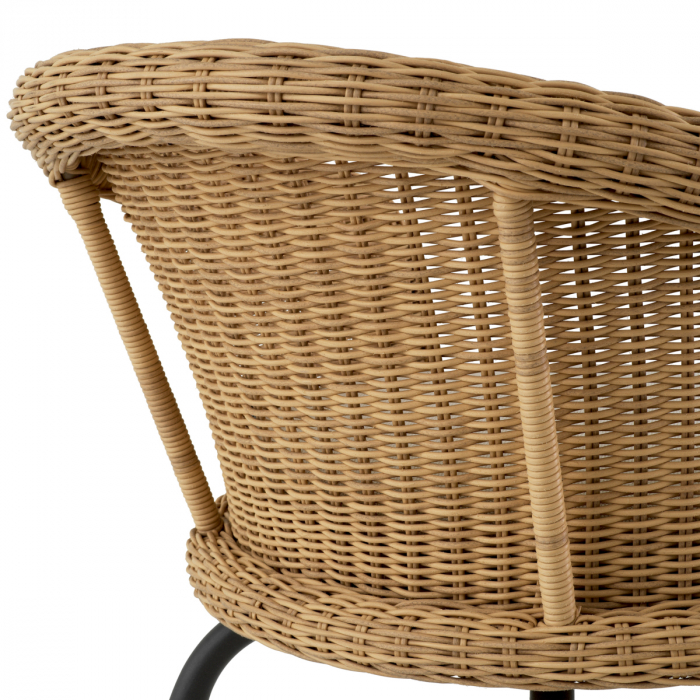   Scaun de dining exterior Nolan viola nisip rattan artificial 119555 EICHHOLTZ [7]