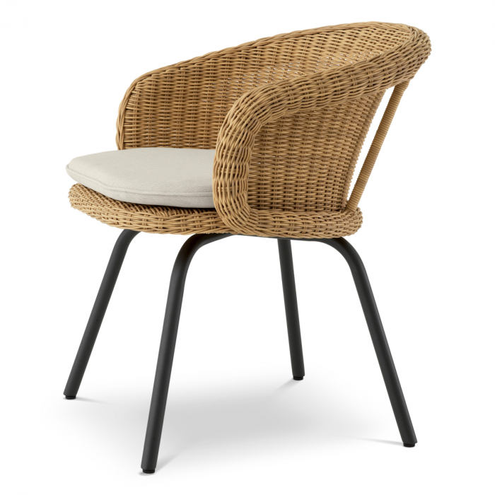   Scaun de dining exterior Nolan viola nisip rattan artificial 119555 EICHHOLTZ [5]