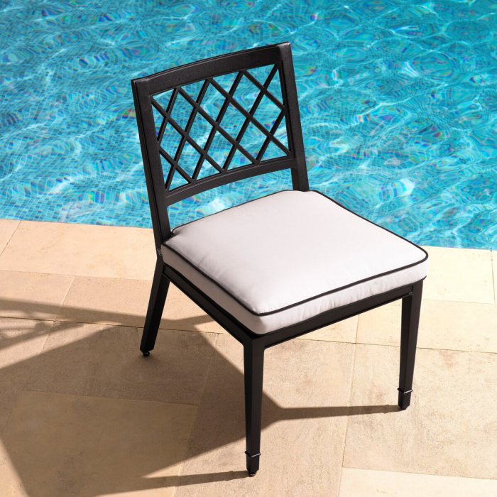   Scaun de dining exterior Paladium din pânză sunbrella neagră 113618 EICHHOLTZ [2]