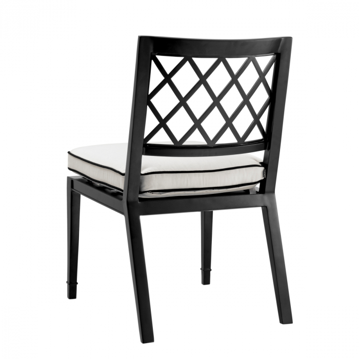   Scaun de dining exterior Paladium din pânză sunbrella neagră 113618 EICHHOLTZ [3]