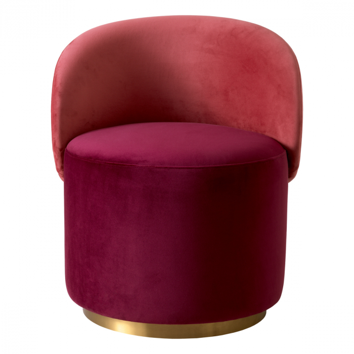   Scaun de dining jos Greer din catifea bordeaux savona 117961 EICHHOLTZ [2]