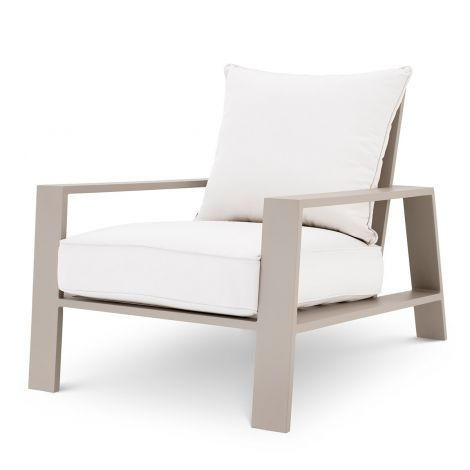  Scaun de exterior Belle Vue din pânză Sunbrella bej 114933 EICHHOLTZ [10]
