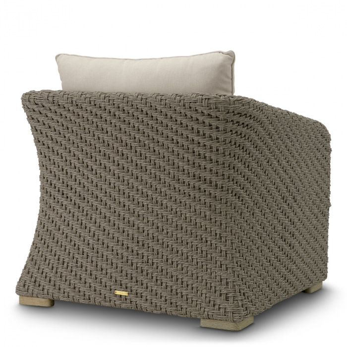   Scaun de exterior Bryson din rattan fals țesut viola nisip 119252 EICHHOLTZ [4]