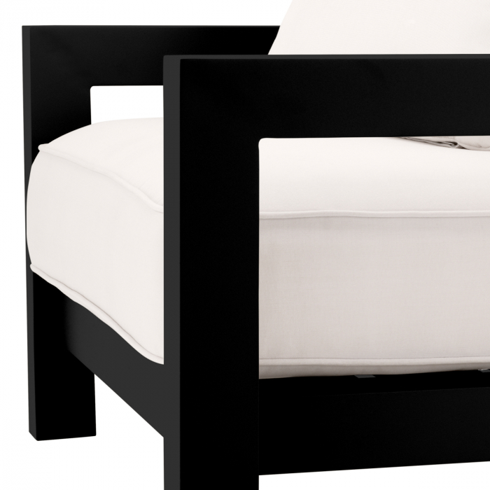   Scaun de exterior Cap-Antibes din pânză sunbrella neagră 115005 EICHHOLTZ [6]