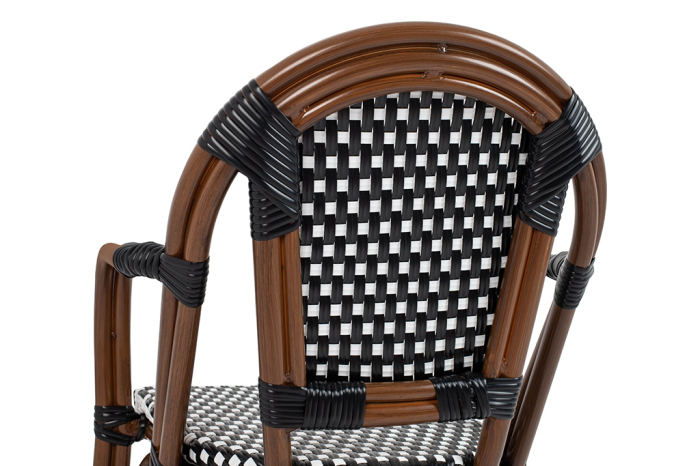 Scaun de Grădină Cafe Paris Arm 57x57x88 cm, Maro - King Home [11]
