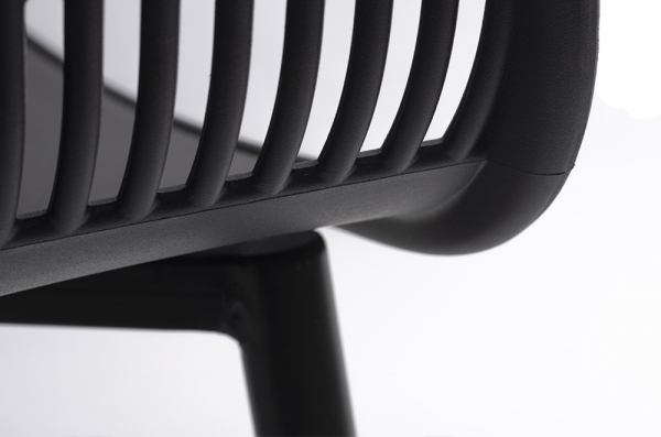 Scaun design Boco negru din polipropilena, PW502T.BLACK - King [5]