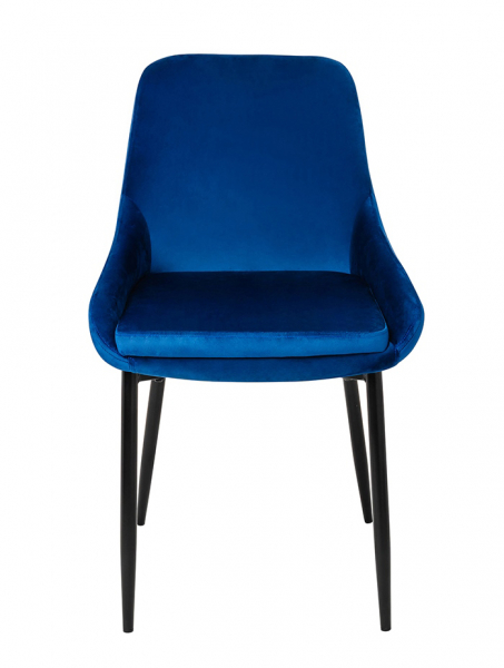 Scaun Clover 50x59x84 cm, Catifea și Metal Albastru Închis - Modesto [4]