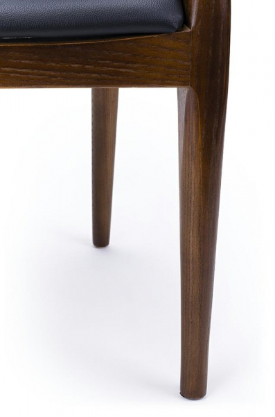 Scaun design clasic Goran lemn masiv/piele ecologica, WD-593.NATURAL - King [14]
