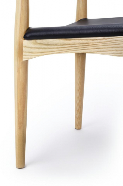 Scaun design clasic Goran lemn masiv/piele ecologica, WD-593.NATURAL - King [6]