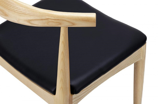 Scaun design clasic Goran lemn masiv/piele ecologica, WD-593.NATURAL - King [5]