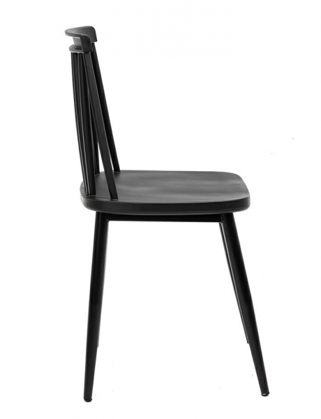 Scaun design clasic negru Mina, polipropilena/metal, 8608.BLACK - King [3]