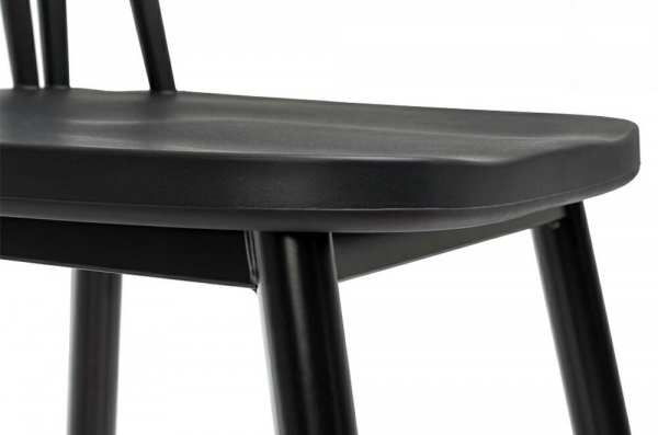 Scaun design clasic negru Mina, polipropilena/metal, 8608.BLACK - King [6]