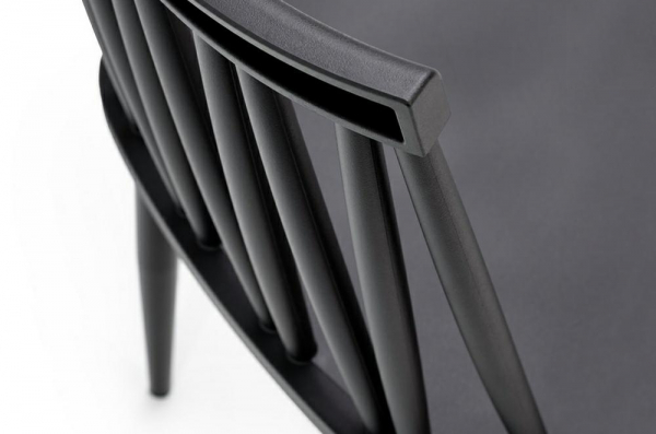 Scaun design clasic negru Mina, polipropilena/metal, 8608.BLACK - King [5]