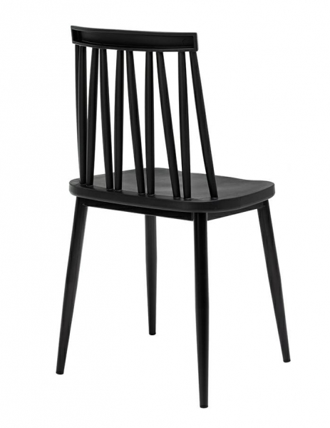 Scaun design clasic negru Mina, polipropilena/metal, 8608.BLACK - King [2]