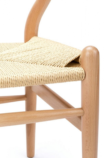 Scaun design clasic Saku Premium din lemn masiv natur cu spatar rotunjit, sezut impletitura, DC-541.BEECH - King [4]