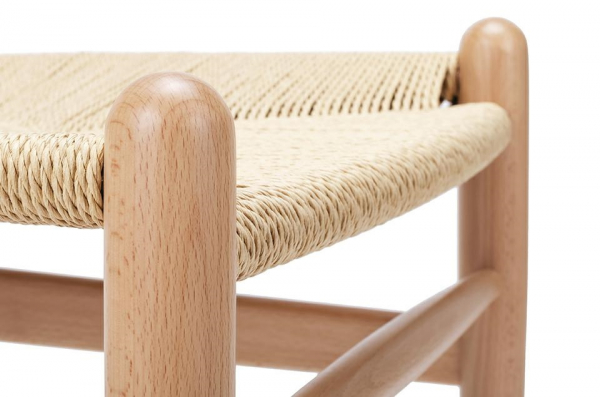 Scaun design clasic Saku Premium din lemn masiv natur cu spatar rotunjit, sezut impletitura, DC-541.BEECH - King [5]