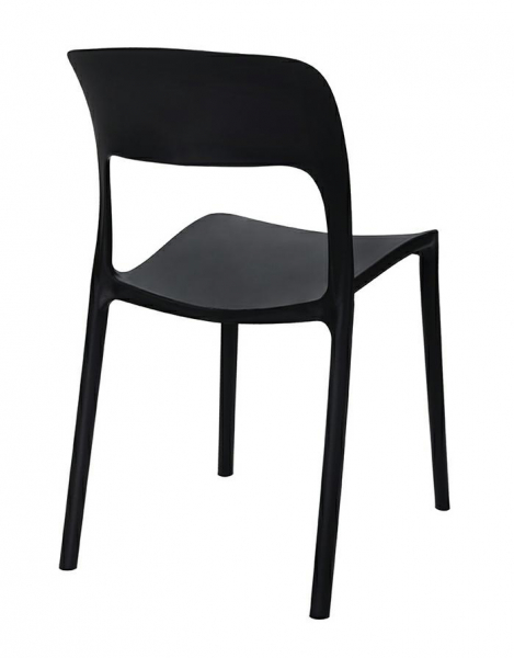 Scaun design clasic Solfrid alb/negru, polipropilena, C1028.BLACK - King [2]