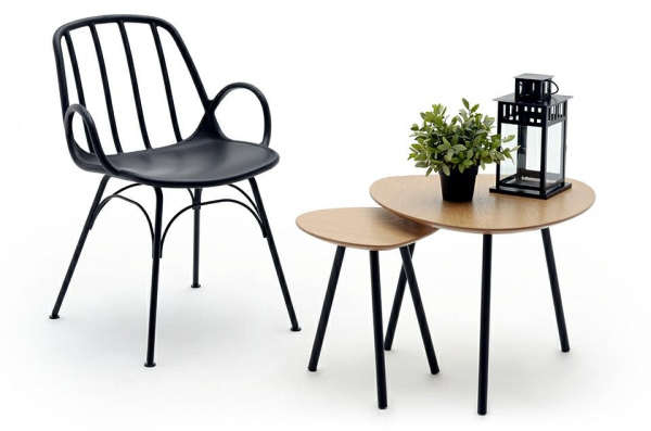 Scaun design Durad negru din polipropilena, 313-CPP - King [8]