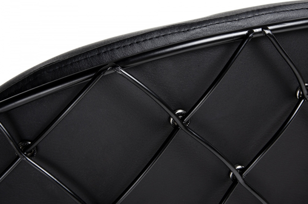 Scaun design Hera negru, modern, metal/piele ecologica premium/lemn masiv, 180-DMT.BLACK - King [8]