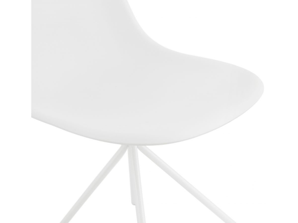 Scaun design living alb Preece, polipropilena / metal, CH02550WHWH - Kokoon [10]