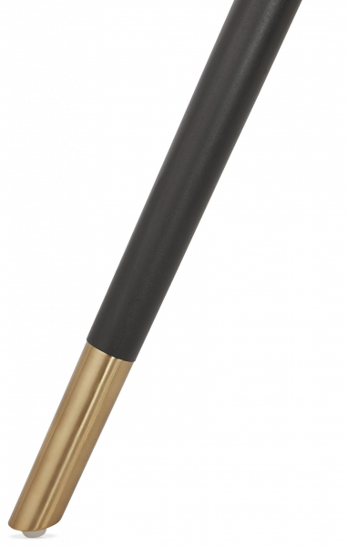 Scaun design living catifea neagra Petty Premium picioare negre / auriu, CH02980BLBL - Kokoon [4]