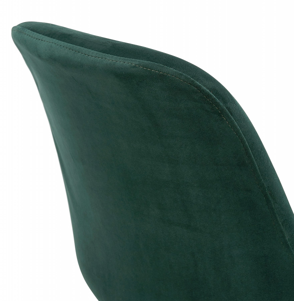 Scaun design living catifea verde Macias picioare negre lemn, CH03020GEBL - Kokoon [3]