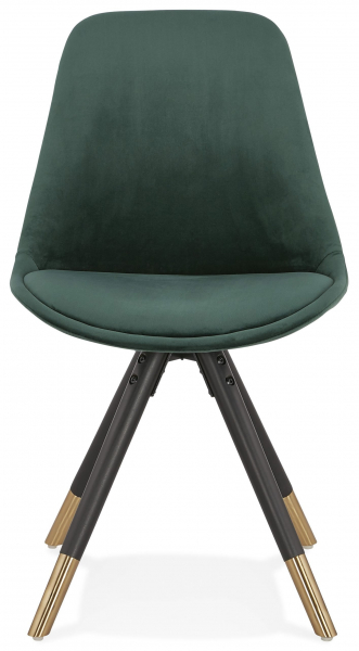 Scaun design living catifea verde Petty Premium picioare negre / auriu, CH02960GEBL - Kokoon [2]