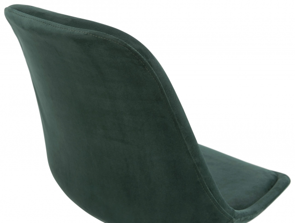 Scaun design living catifea verde Petty Premium picioare negre / auriu, CH02960GEBL - Kokoon [4]