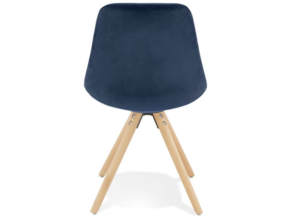 Scaun design Living Macias catifea bleumarin, picioare fag, CH03330BUNA - Kokoon [3]