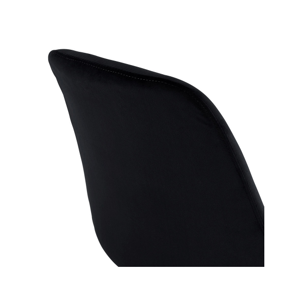 Scaun design Living Macias catifea neagra, picioare fag, CH03390BLNA - Kokoon [10]