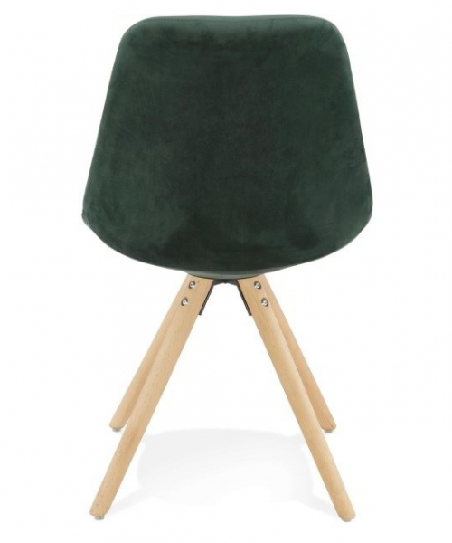 Scaun design Living Macias catifea verde, picioare fag, CH03350GENA - Kokoon [4]
