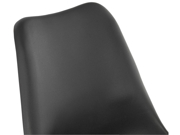 Scaun design living negru auriu Oria polipropilena / picioare auriu, CH03000BLBL - Kokoon [4]