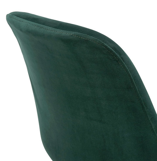 Scaun design living Ritter catifea verde, picioare negre lemn, CH03060GEBL - Kokoon [3]