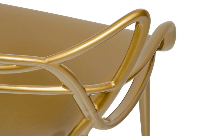 Scaun design lux Hinte Premium argintiu/auriu, ABS, 173-APP1.GOLD - King [6]