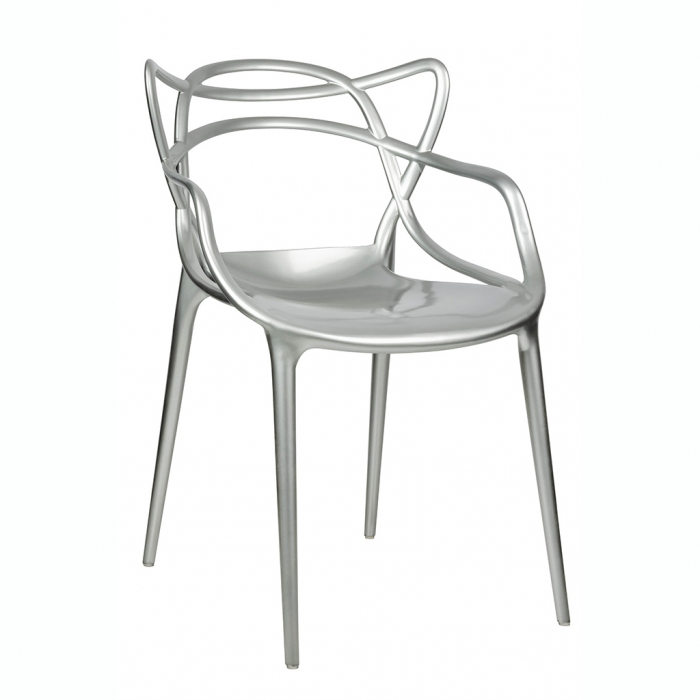 Scaun design lux Hinte Premium argintiu/auriu, ABS, 173-APP1.GOLD - King [9]