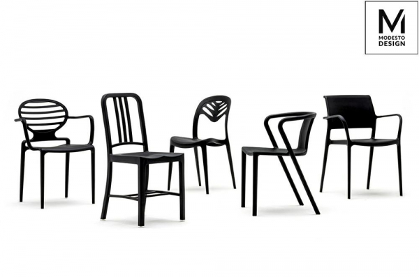 Scaun design negru Mumbi polipropilena, 1615-APC - King [6]