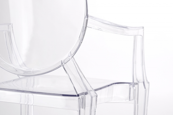 Scaun design victorian modern Elisa, transparent/diverse culori, policarbonat, 124-APC.CLEAR - King [4]